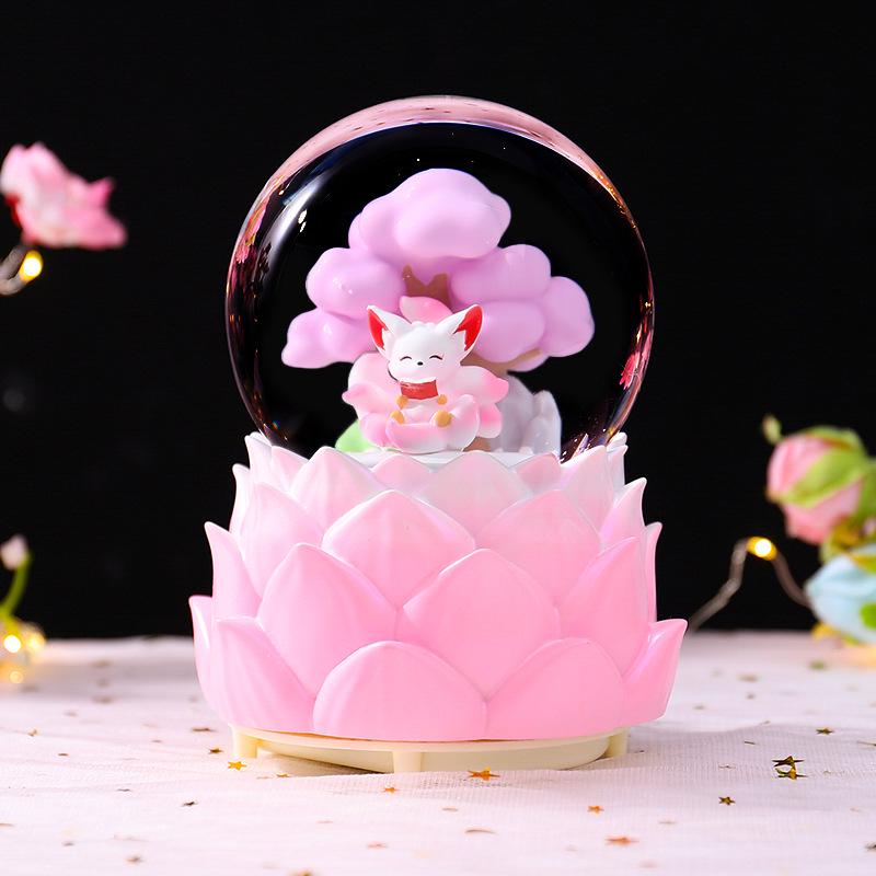 Astronaut Crystal Ball Music Box Ornament - Student Snow Globe Birthday Gift