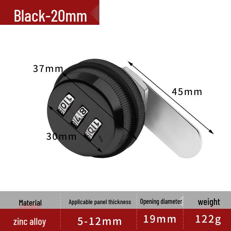 

Zinc Alloy Universal Combination Lock for Mailboxes, Doors, File Cabinets, Furniture, Lockers, and Drawers