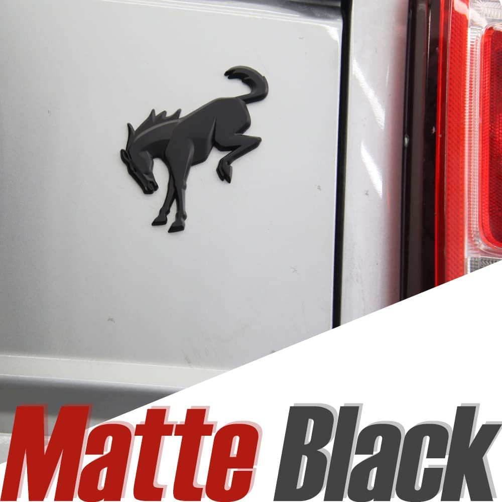 AHYU6 3D Emblem Decals Stickers Vinyl Rear Emblem Black ABS Tailgate Compatible with Ford Bronco Sport Accessories 2020 2021 2022 2023