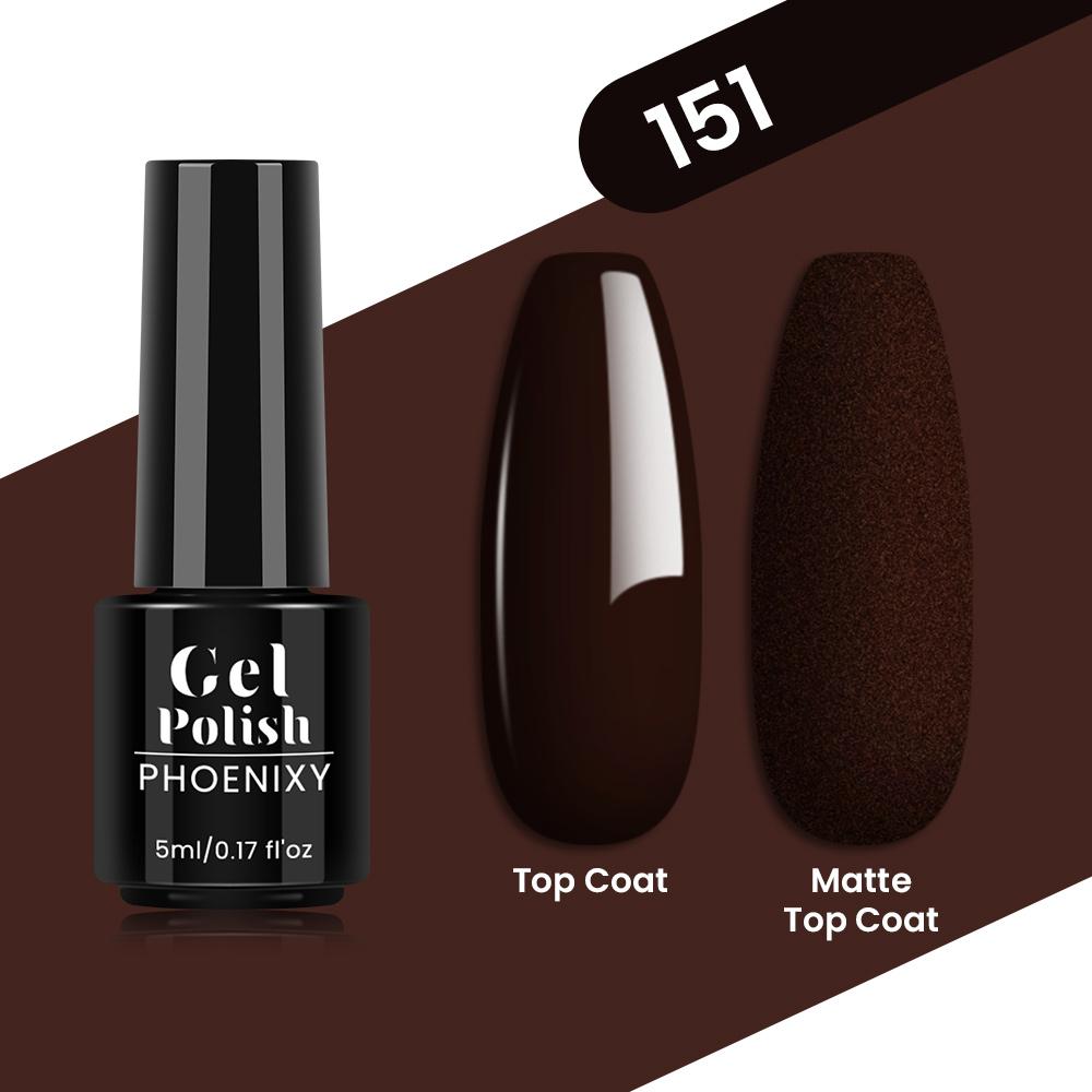 PHOENIXY 80 Farben Nagel-Gel-Nagellack, 5 ml, UV-LED-Farb-Nagelkunst-Hybrid-Nagellack, Liner-Gel, Maniküre-Kunst, semi-permanent, glitzernd, glänzende Farben-Gel