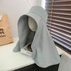 Summer sun protection hat women's big eaves UV protection shading shawl hat outdoor neck protection face bucket hat foldable
