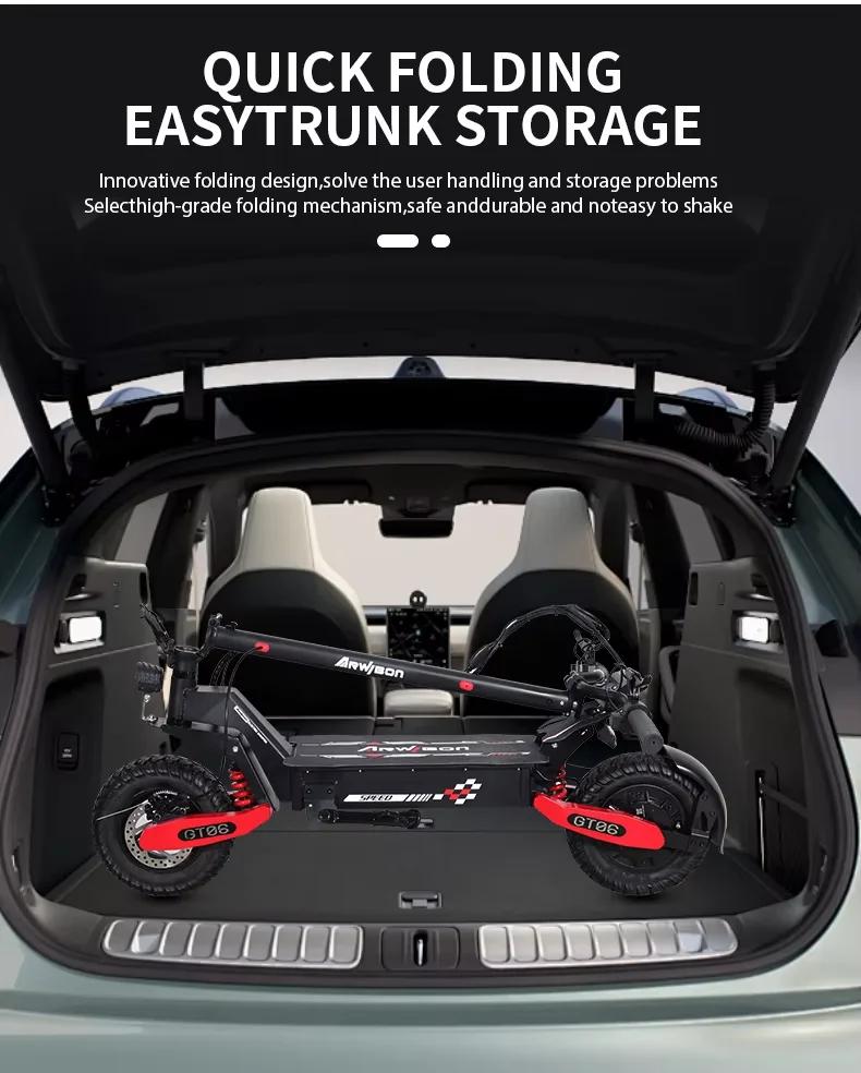 2025 EU New 1200W Motor 48V 13ah Electric Scooter with 11 Inch Tires, Maximum Speed of 45 Km/h, Range of 30km Scooter