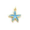 2 Stück Meeres Schmuck Seestern Anhänger 18 Karat Echtgold Beschichtet Mehrfarbig Emaille Rettungsring Seestern Meeres Anhänger Für DIY Halskette DIY