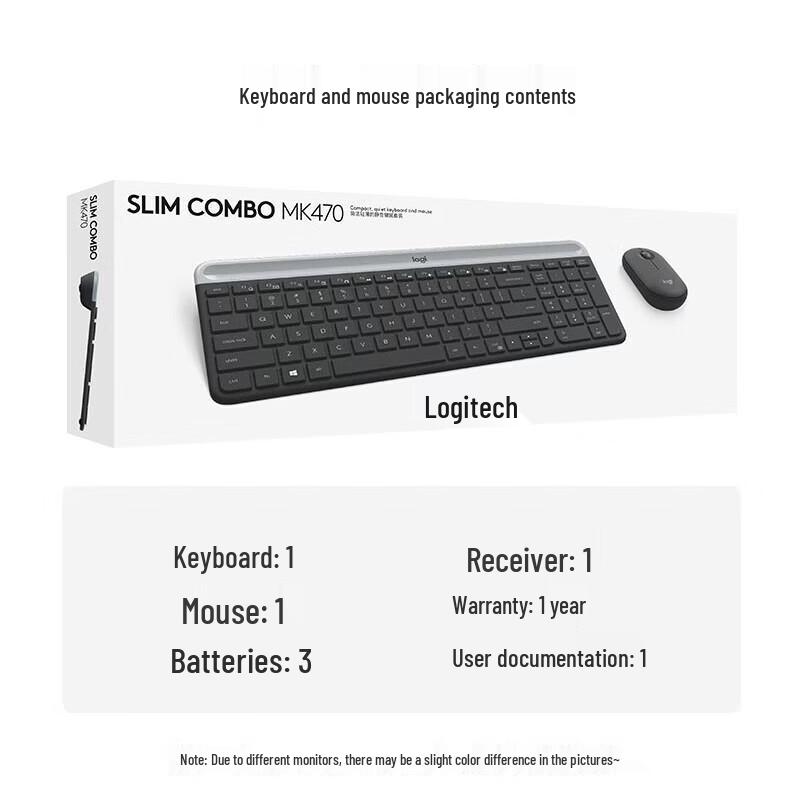 Logitech MK470 Slim Wireless Keyboard and Mouse Combo