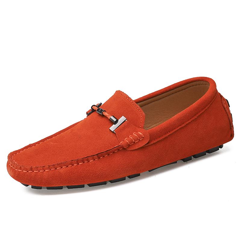 Fashion High Quality Men Summer Shoes Luxury Brand Loafers Men Shoes Casual Suede Slip On Breathable Comfortable Nubuck Moccasins Shoes