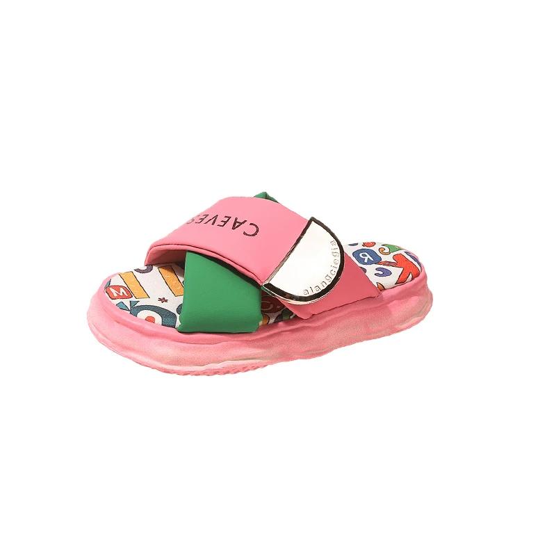 Fashion Woman Sandalias Footwear 2025 Korea Style Fashion Beach Slippers Cross-strap Female Rome Sandal Platform Buckle Summer Shoes