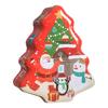 Christmas Gingerbread Man & Santa Claus Tin Cookie and Candy Storage Box