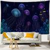 3D Printing Tapestry Psychedelic Ocean World Beautiful Fish Large Tapestry Wall Hanging Marine Animal Home Decor Beach Towel Premium Quality