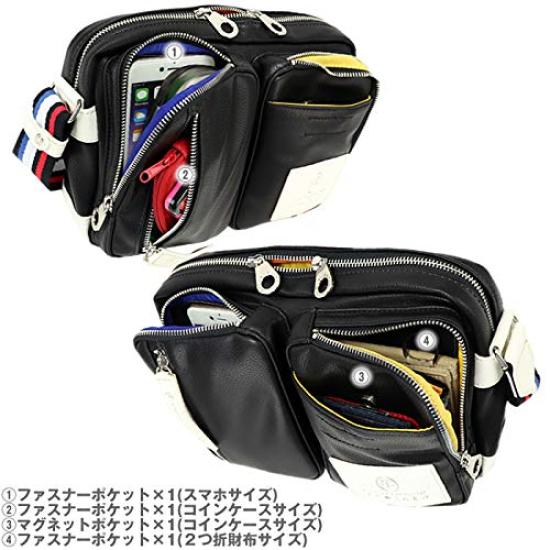 Castelbajac Lauren Shoulder Bag 37101 037101 037-101 Men'sWomen's (Black)