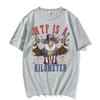 Funny WTF Is A Kilometer America July 4th Eagle Meme Tshirts Unisexs Women Vintage High Quality T Shirt Oversized Street Tshirt