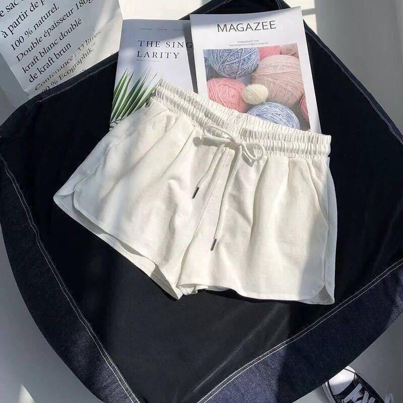 High Waist Elastic Waist Sports Shorts Women Loose Casual Wear Wide Leg Pants Home Pajama Pants Summer