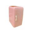 Cute Mini Refrigerator Shape Pen Holder Cartoon Girl Stationery Desktop Organizer Box Capacity Office Storage Free Stickers