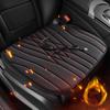 12/24V Car Heated Seat Cushion 17.72"x17.72" Memory Foam Seat Protector Pad with Anti-Slip Bottom