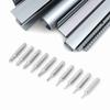 10pcs Slotted Bits Screwdriver Bits Set 4mm Shank Precision Screwdriver Bits  For Repair