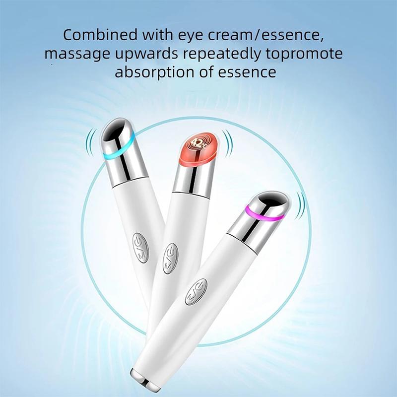 3-Colors Purple Blue Red Light Eye Beauty Device Hot Compress Vibration Massage Relax Eyes Remove Eye Bags Dark Circles Eye Care