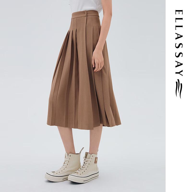ELLASSAY Women's Wrap Pleated Midi Skirt