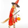 Hooded Princess Children Cloak Witch Robe Cape Floorlength Halloween Costume