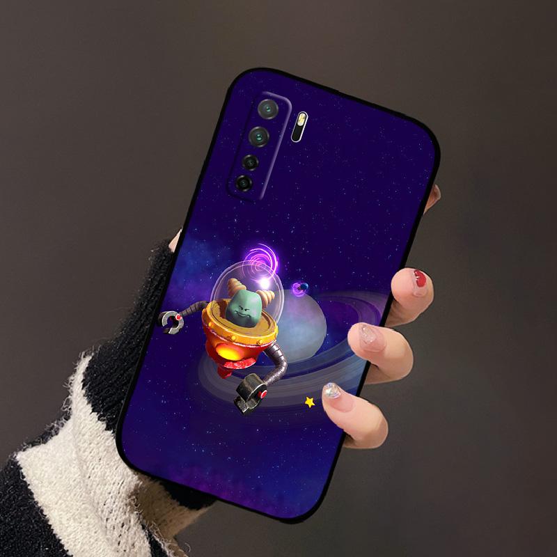 For Huawei P40 Lite 5G Nova 7 SE Case Cute Cartoon Cover Shockproof Soft Silicone Phone Shell Funda For Honor 30S Russia Edition