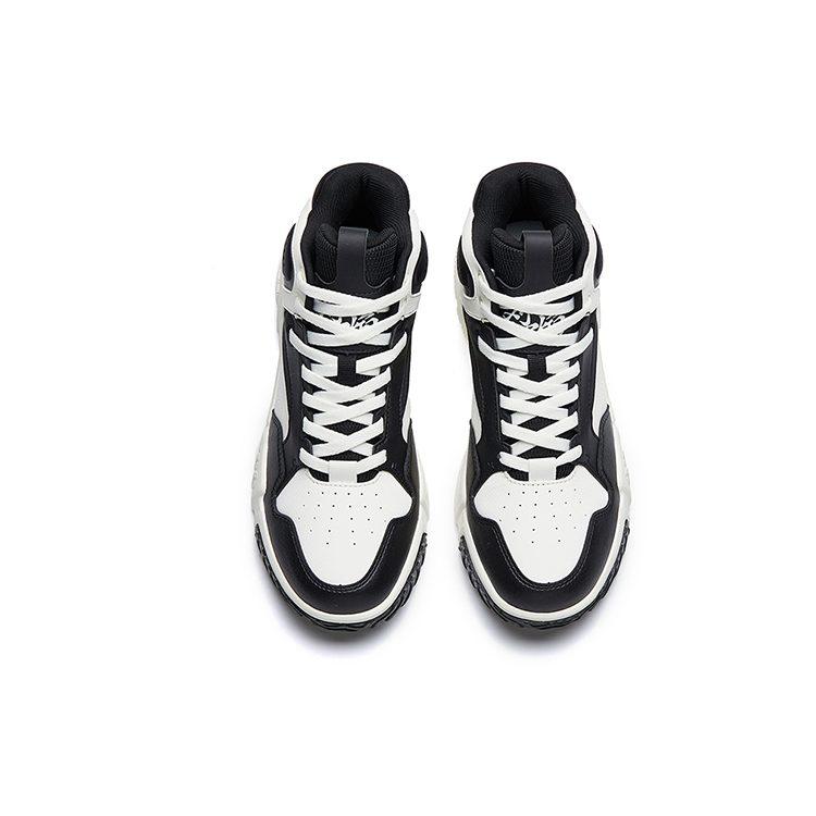 Anta Life Collection, Flame High top Skateboard Shoes Women's Black White 122238090R-4