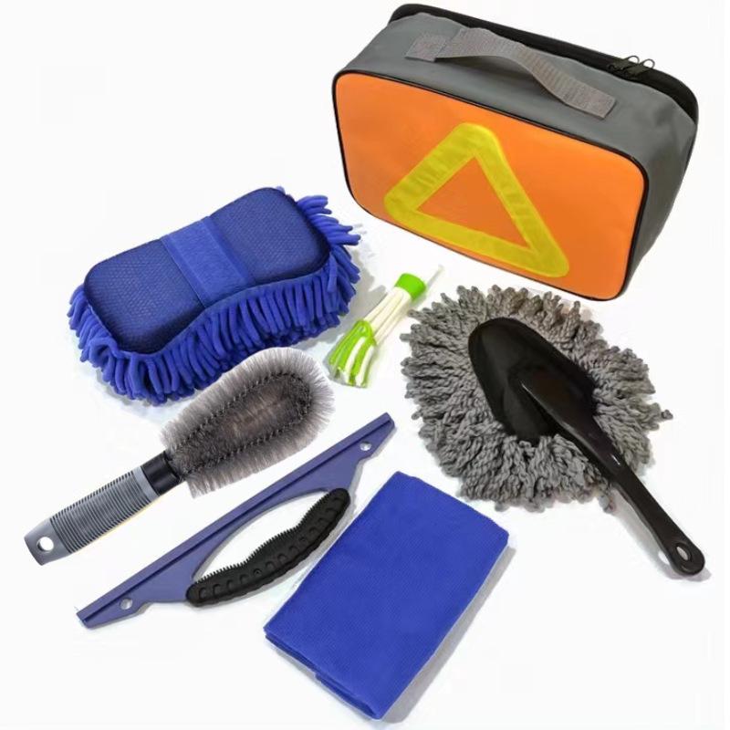 Soft Bristle Car Brush - Detailed Wheel, Hub, and Interior Cleaning Tool