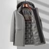 Parka de iarnă pentru bărbați Jachetă pentru bărbați, cu glugă, îmbrăcăminte impermeabilă, haină caldă, haine pentru tată, pardesiu ocazional pentru bărbați