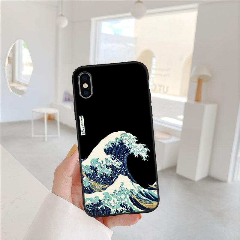 BF66 Great Wave Off Kanagawa Soft Shell Phone Case for Xiaomi Poco C40 C50 C51 C55 C65 C71 C75 F3 F5 F6 F7 M2 M3 Pro Ultra