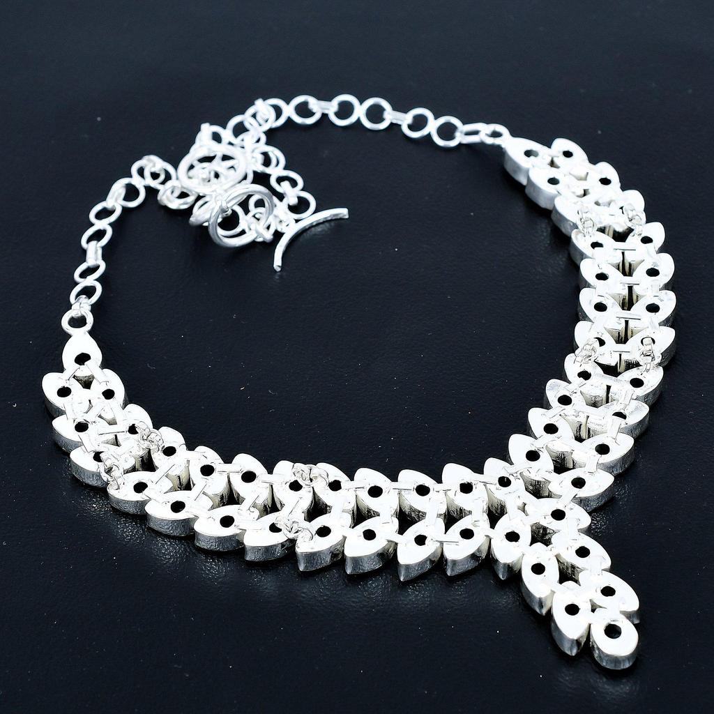 Collana Pesante Acquamarina, Collana in Argento Sterling 925, Collana Designer Acquamarina, Collana Fatta a Mano, Gioiello Regalo San Valentino