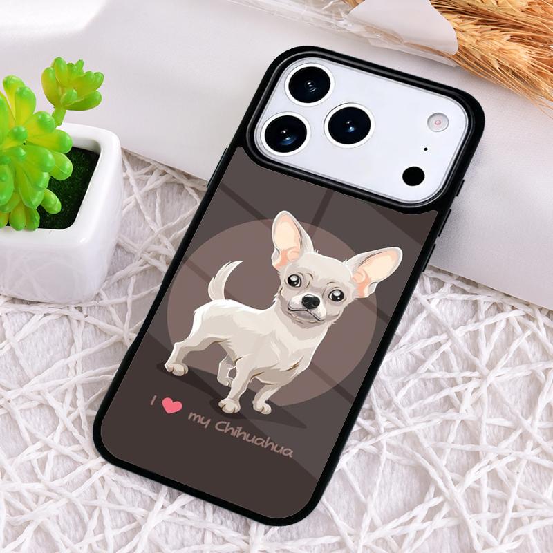 

Cute Chihuahua Dogs Phone Case for iPhone 17 Air 16 15 11 12 14 13 Pro Max Shockproof Cover iPhone 15 Plus