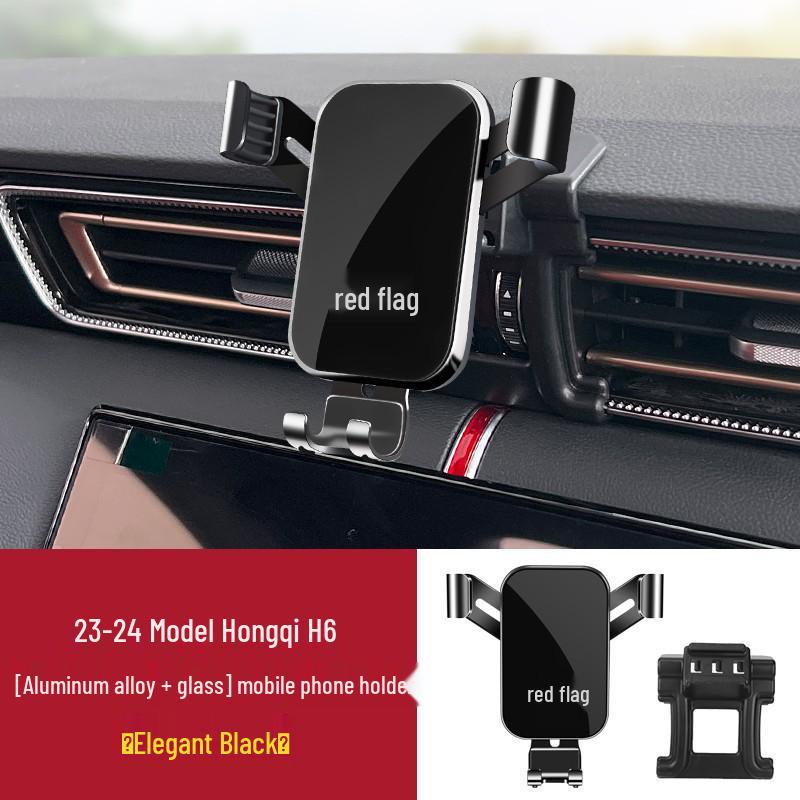 

Red Flag Car Phone Holder: Compatible with H5, HS5, HS7, HS9, H9, EQM5, H6, HS3 Models Matte Black