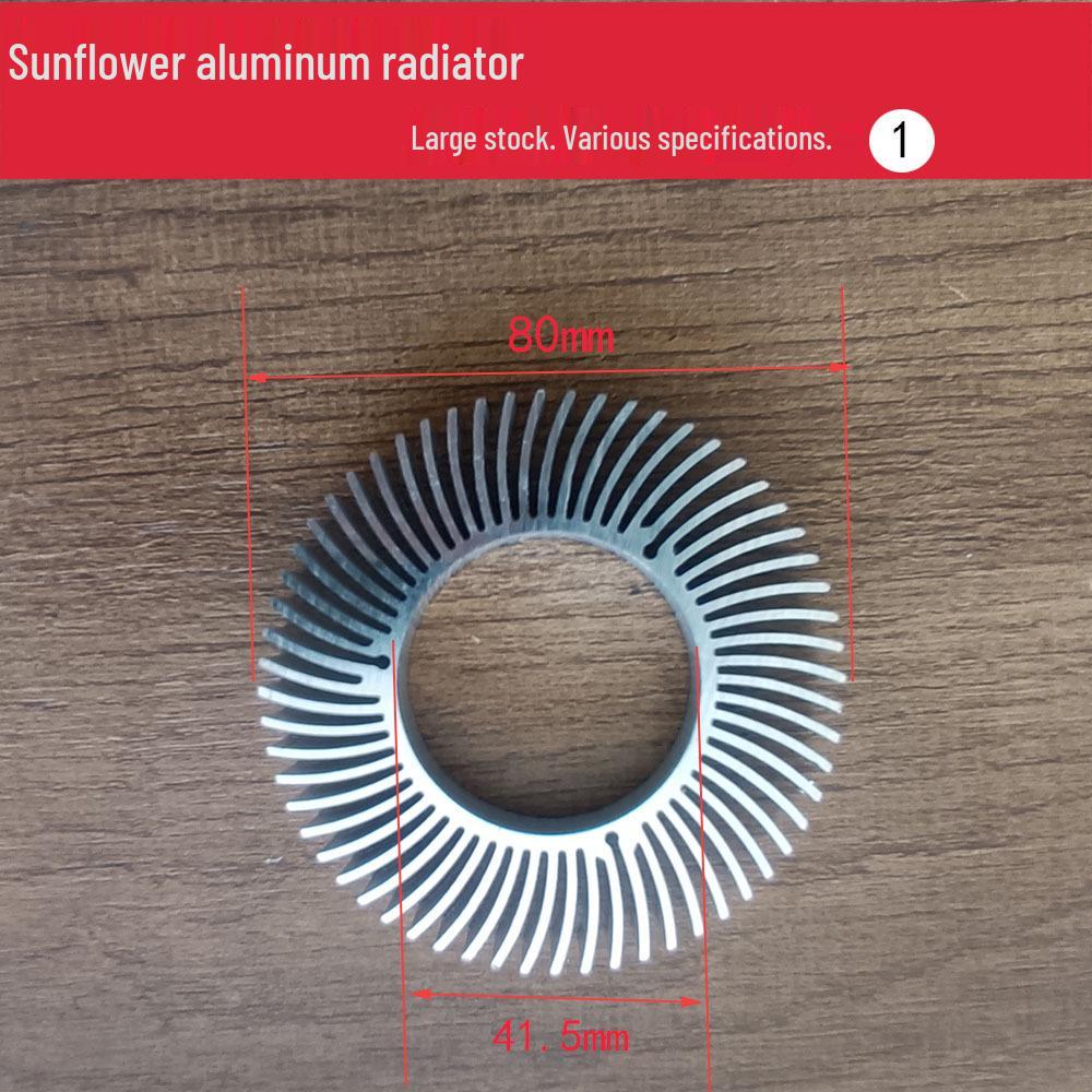 Sunflower Aluminum Alloy Round Heatsink with Irregular Fins for LED COB