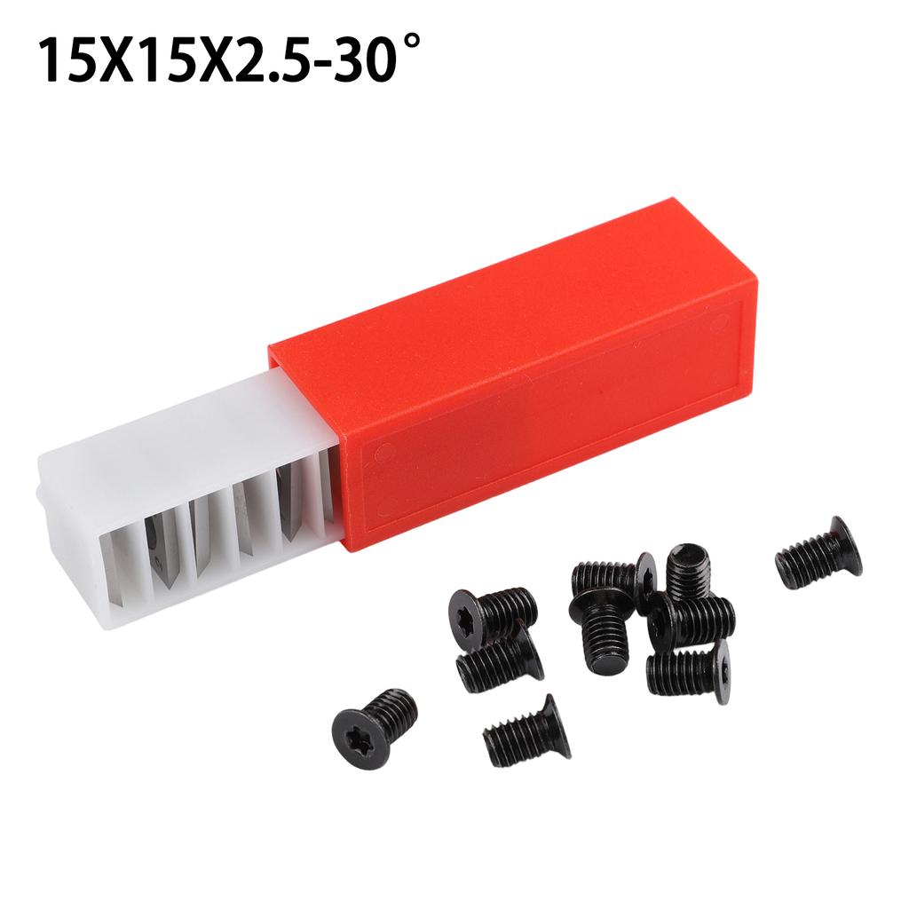 Cutter Inserts Carbide Inserts Replacement 10pcs/box 4-Edges Planer Head Straight Face Tools Accessories Blade