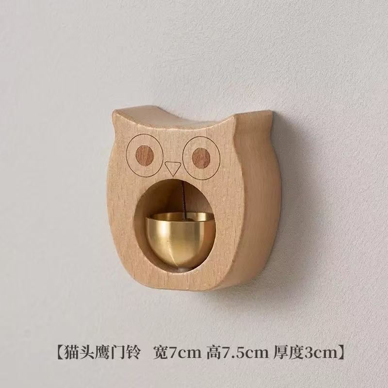 Музыка ветра «Дофамин» Серия «Животные» Сова Подвесное украшение Латунный колокольчик Лягушка Напоминание о входе Голубь мира В