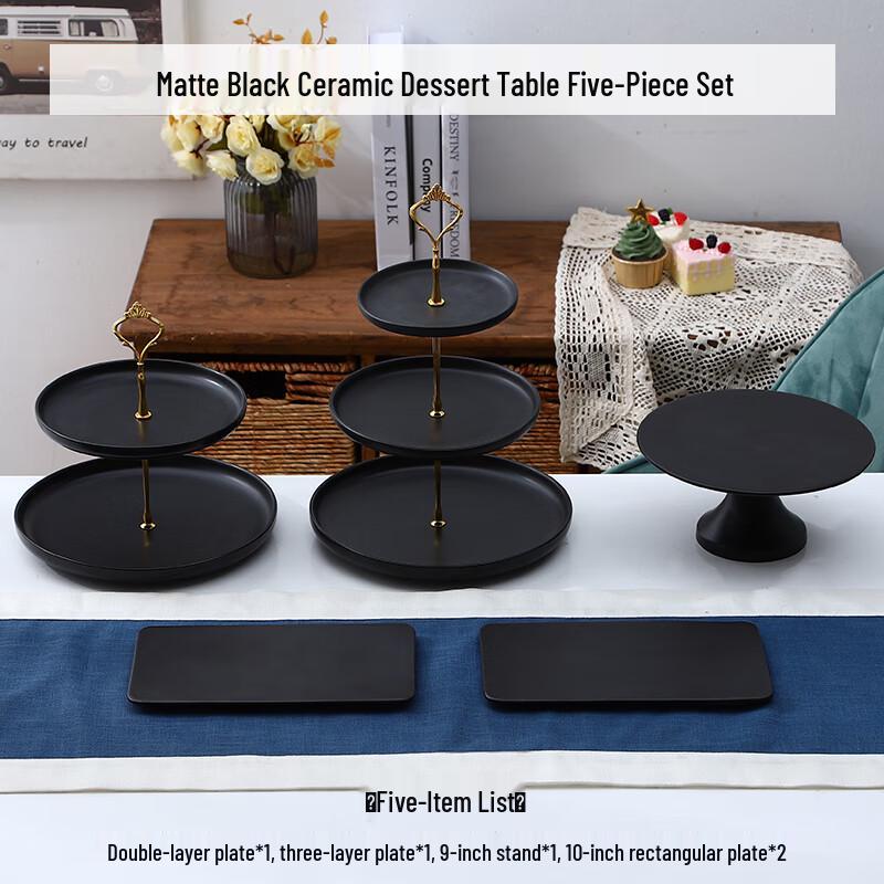 Nordic Ceramic Tiered Serving Dish