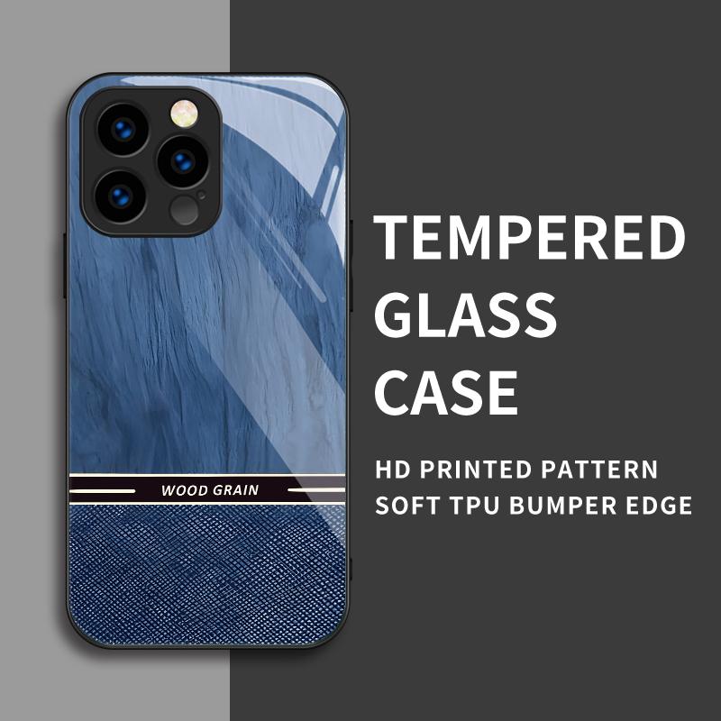 

Корпус из закаленного стекла с рисунком под дерево, защитный чехол из ТПУ, мягкий чехол для iPhone Samsung Samsung Galaxy M54 5G