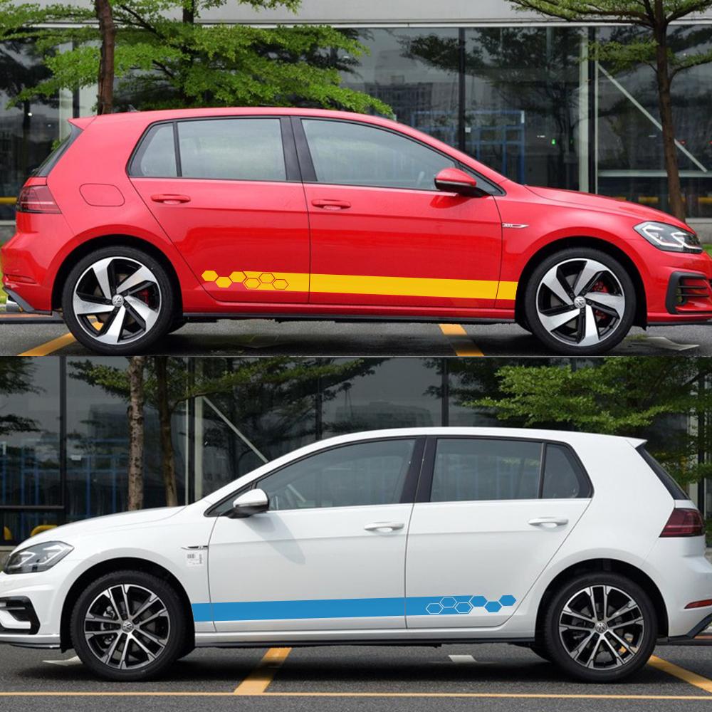 Car Door Side Stickers Auto Vinyl Decor Decal For Volkswagen VW Golf 4 5 6 7 Polo MK2 MK3 MK4 MK5 MK6 MK7 MK8 Tuning Accessories