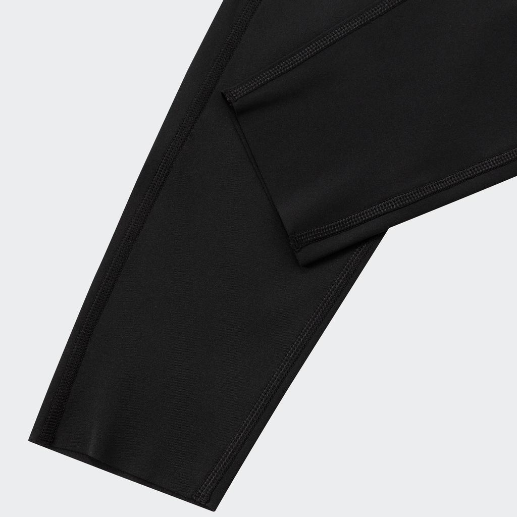 Adidas Optime Power 7/8 High-Waist Yoga Fitness Capri Leggings with Logo Women Bottoms Black IZ0269