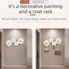 Modern Minimalist Wall-Mounted Coat Rack Sleek Design Wall-Mounted Style Home Garment Organizer Durable Construction