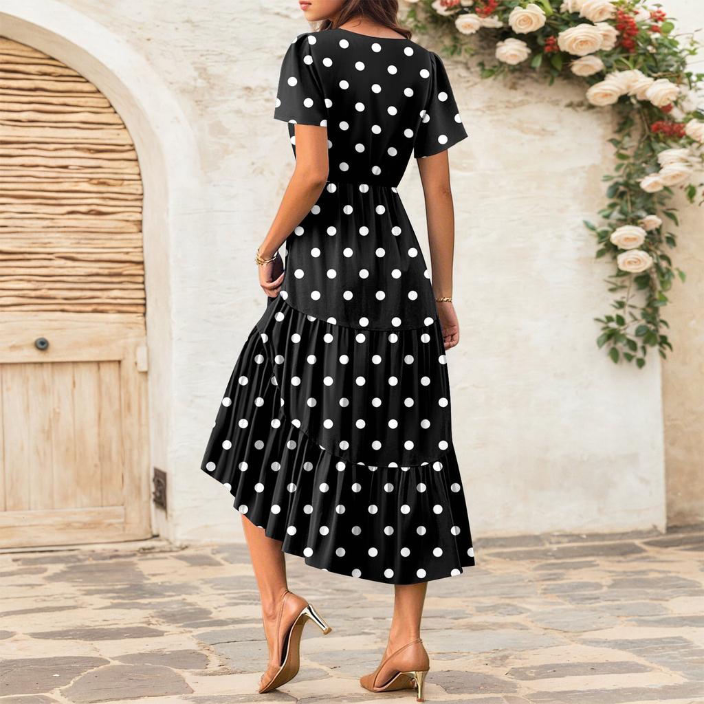 Women's Flowy Dresses Women's Summer Dresses Casual Short Sleeve Maxi Dresses Formal Maxi Dresses