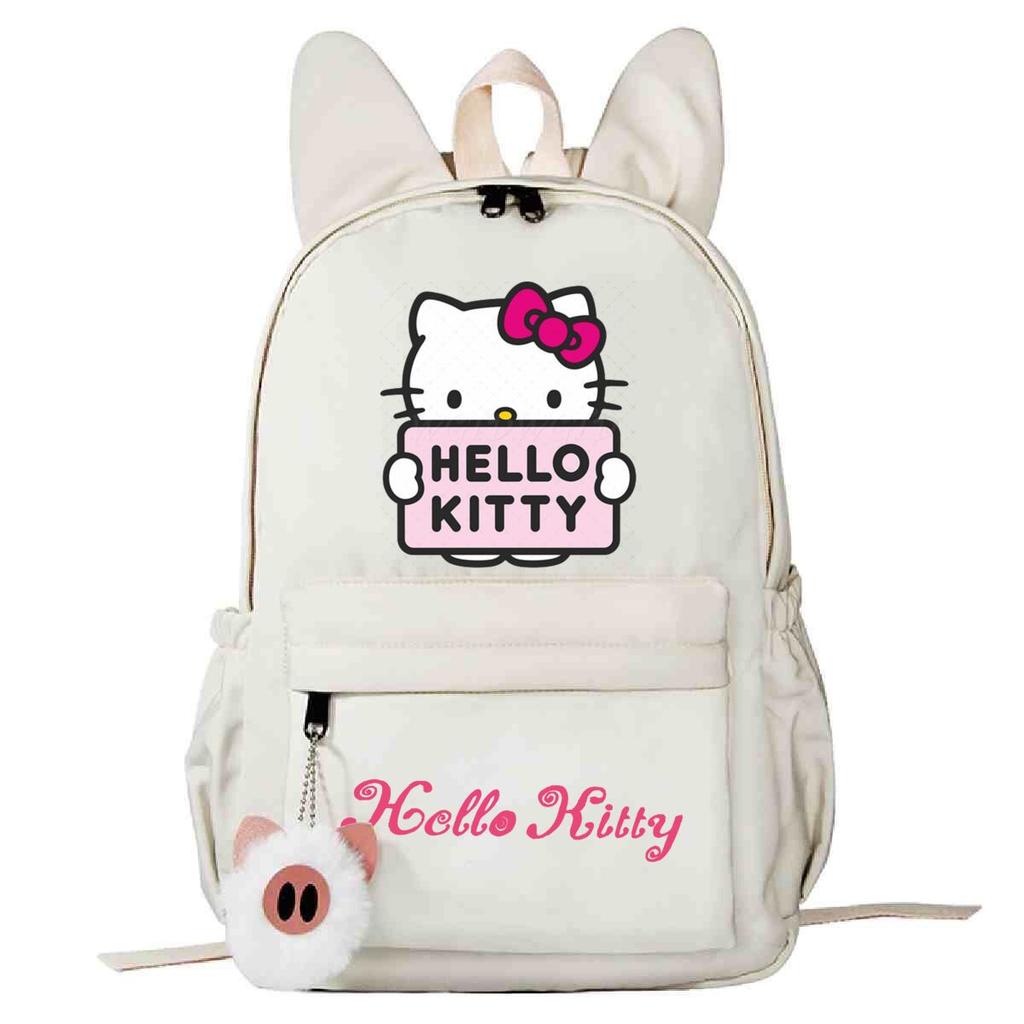 College Style Cute Print Junior High School High School Student Schoolbag Large Capacity Rabbit Ears Backpack Female