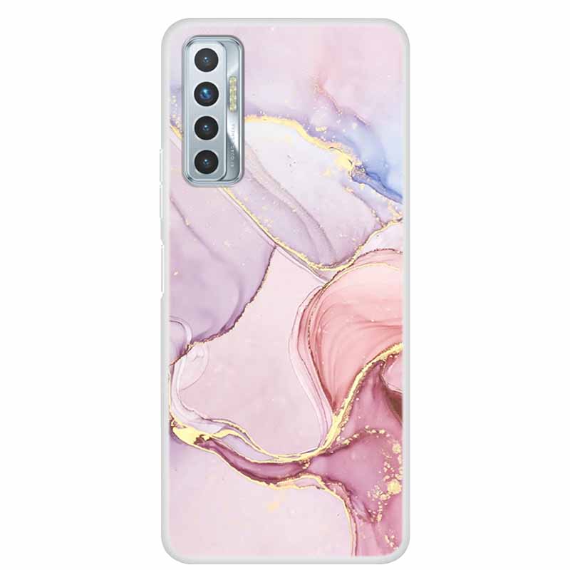 For Tecno Camon 17P Case Luxury Silicone TPU Soft Cover Phone Case For Tecno Camon 17 CG7 CG6 Coque Shockproof Marble Funda Capa