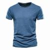 Summer Men's Solid Bamboo Cotton V-Neck T-Shirt - Hot Selling European & American Style