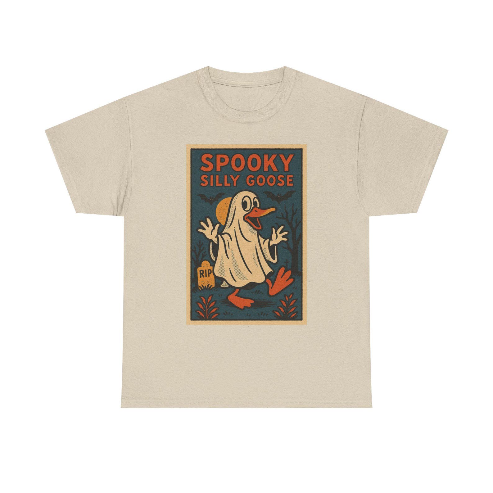 Spooky Silly Goose T-Shirt: Retro Comic Halloween Tee 4XL