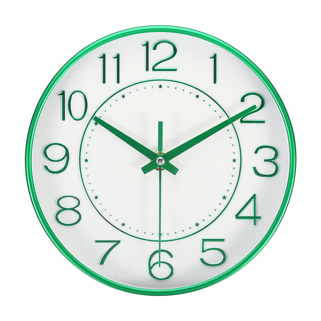 Uxcell 8 Inch Wall Clock Battery Operated Silent Non-Ticking Round Modern Wall Clock for Kitchen Office Bedroom Decor Featuring