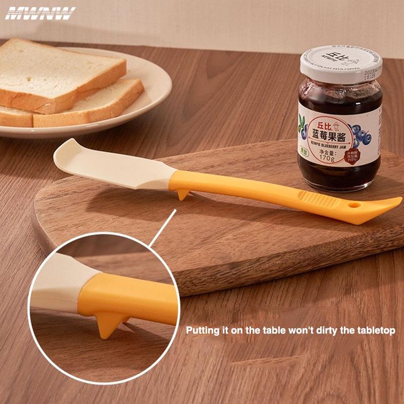 2 Stück gebogener Silikonschaber, Sahneschaber, Kuchenmarmelade, Honigschaber, Backwerkzeug, hochtemperaturbeständig, Küchenbackwerkzeug