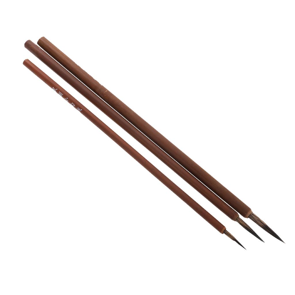 3 Pcs Rat Whisker Brushes Writing Brush Painting