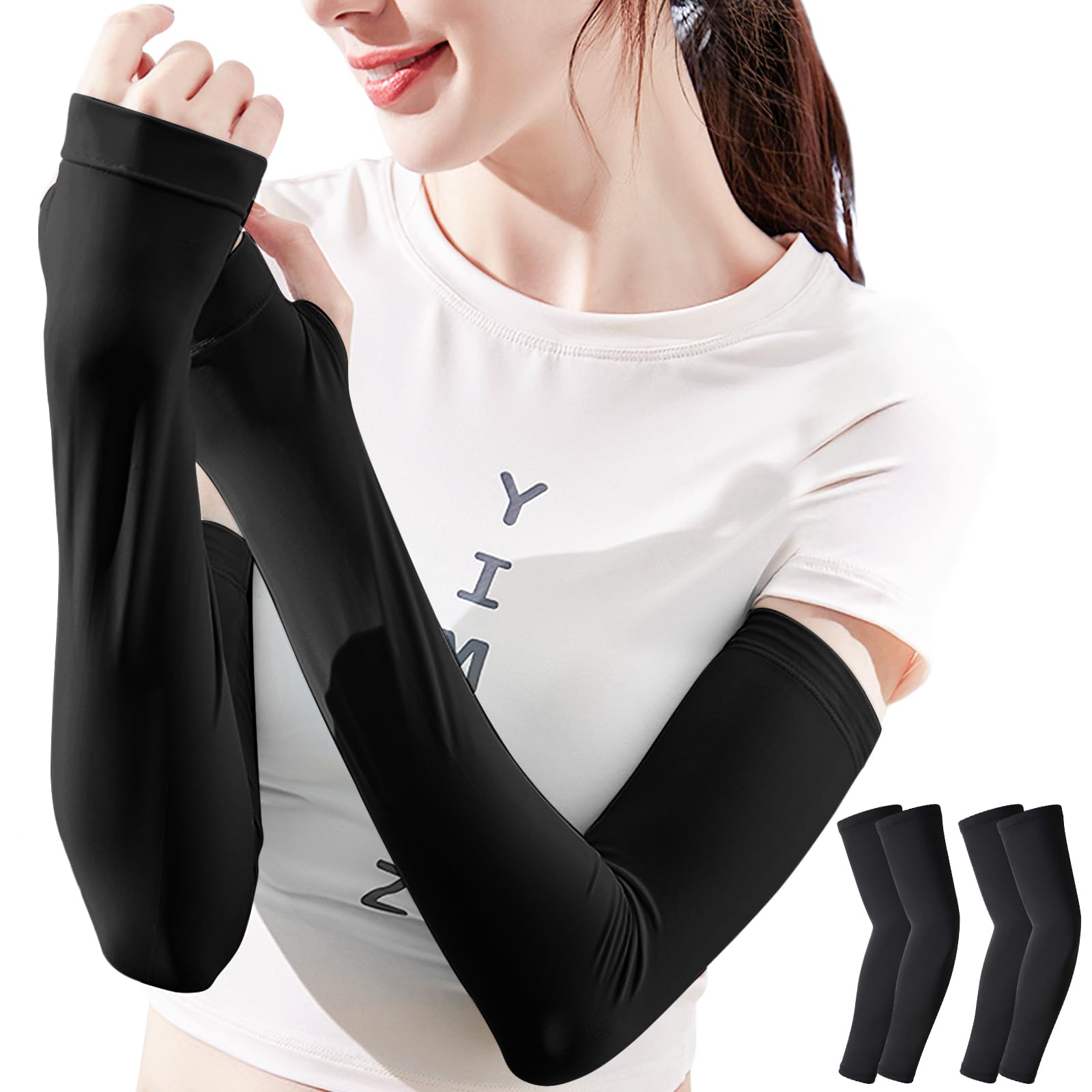 

практикующим агентством по тестированию нарукавников Нарукавники Длинные Защита от УФ-излучения до тыльной стороны кисти Защита от УФ-излучения Влагоотводящие Быстросохнущие