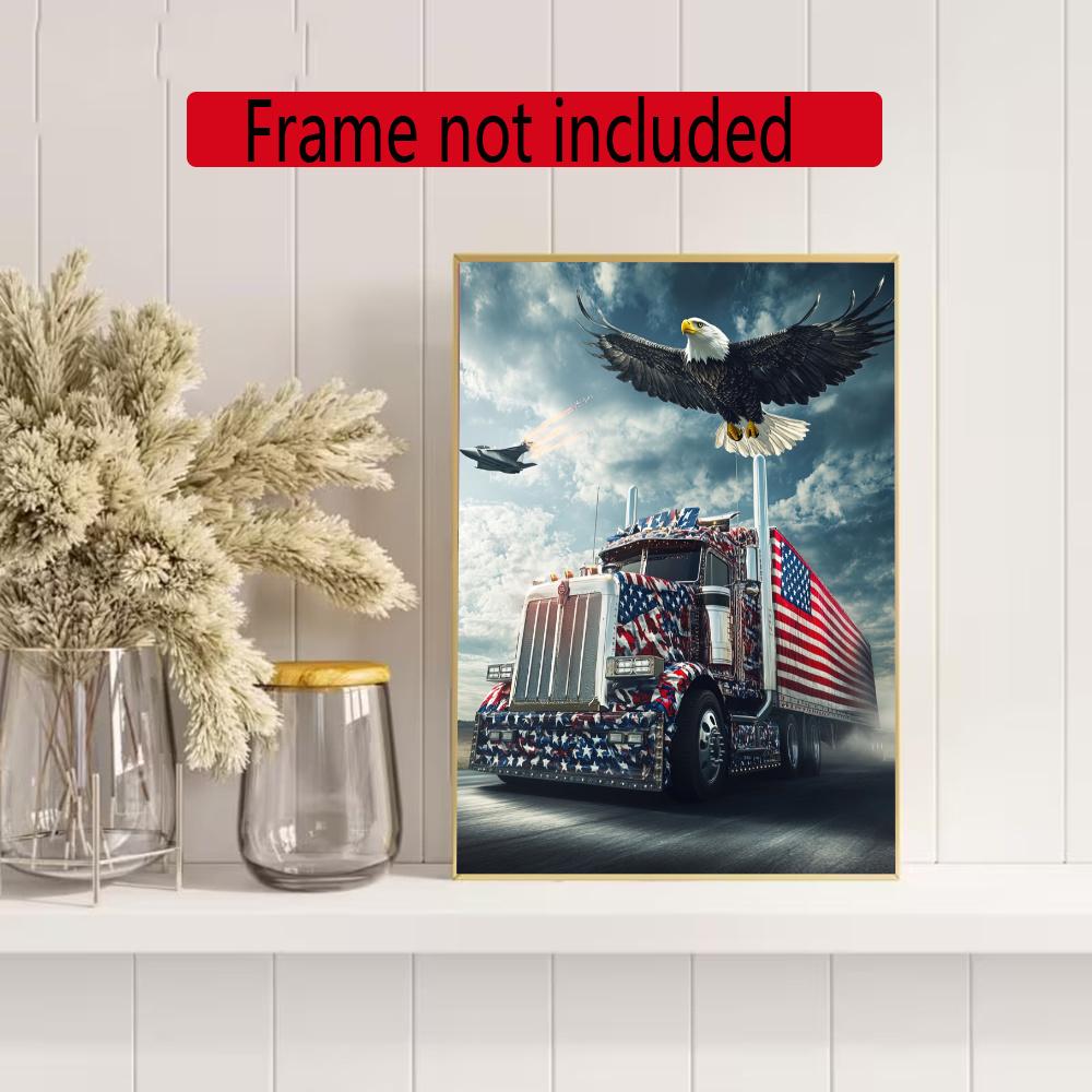 Kenworth 5D Diy Diamond Painting Round Diamond Mosaic Suitable For Beginners Diamond Painting Rhinestones Gift Frameless