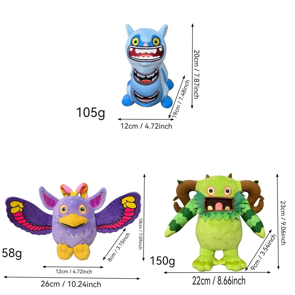 My Singing Monsters Plush Toy Soft Crystal Plush For Kids And Collectors