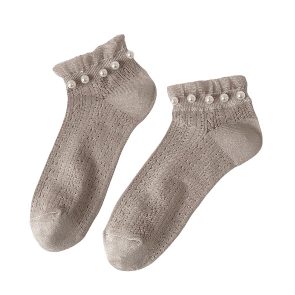 Fashion Elastic Lace Ruffle Socks Low Tube Mesh Women Ankle Socks Preppy Style Breathable Princess Dress Socks Women Girls