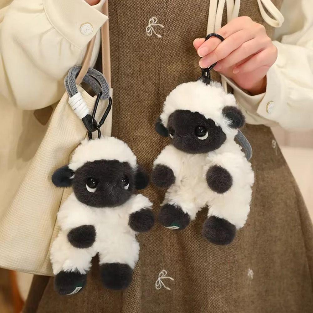 Black Face Valais Blacknose Sheep Doll Stuffed Animal Lamb Plushie Sheep Plush Keychain Kids Toy